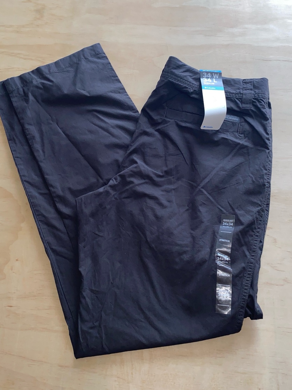 Columbia Men's gray Stretch Chinos size 34W 34L